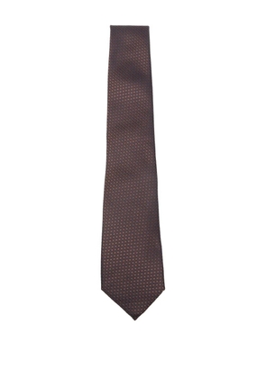 Canali textured tie - Brown