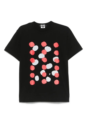 Black Comme Des Garçons polka-dot print T-shirt