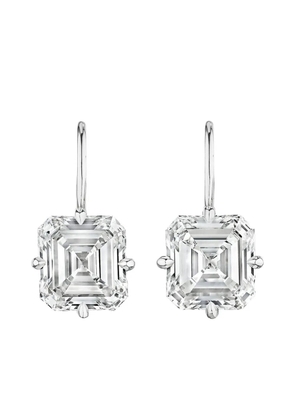 Tilla 14K white gold lab-grown diamond drop earrings - Silver