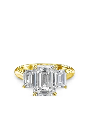 Tilla 14K yellow gold diamond Three Stone ring