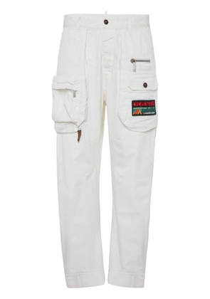 DSQUARED2 tapered cargo trousers - White
