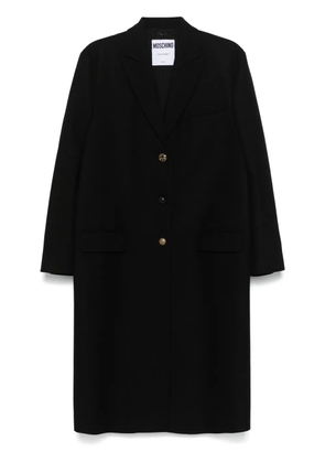 Moschino single-breasted coat - Black