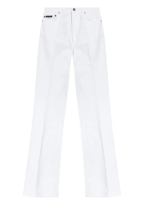Dolce & Gabbana flared denim trousers - White