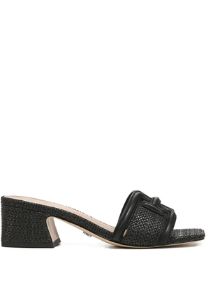 Sam Edelman 45mm Waylon textured block-heel sandals - Black