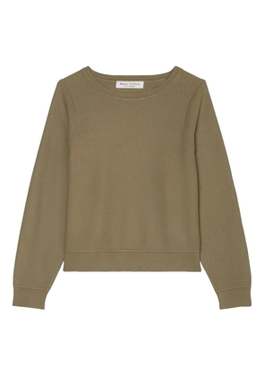 Marc O'Polo waffle-knit sweater - Brown