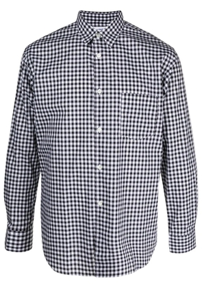 Comme Des Garçons Shirt check-print cotton shirt - Black