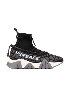 Versace Black Fabric Athletic Sneakers - EU45/US12