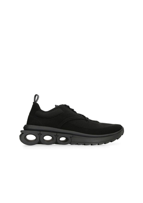 Salvatore Ferragamo Black Fabric Athletic Sneakers - EU45/US12