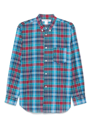 Comme Des Garçons Shirt plaid shirt - Blue