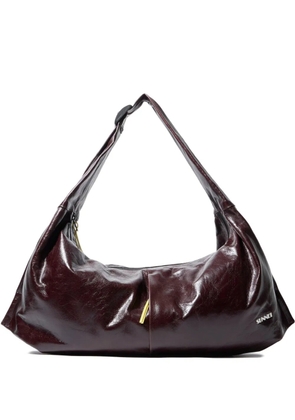 Sunnei logo multitasking shoulder bag - Brown