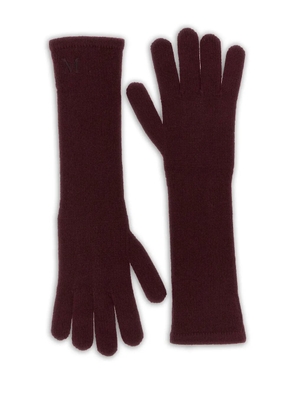 Max Mara logo gloves - Red