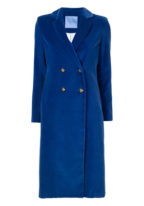 Macgraw double-breasted midi coat - Blue