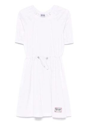 MOSCHINO JEANS poplin midi dress - White
