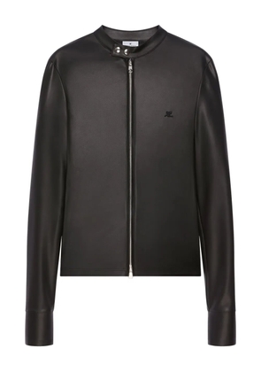 Courrèges zip-up biker jacket - Black