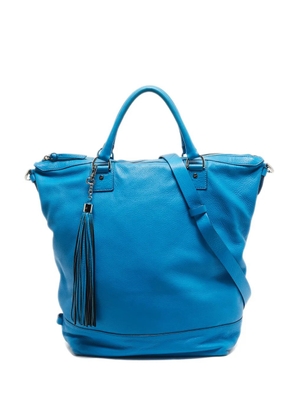 DVF Diane von Furstenberg Drew leather tote bag - Blue
