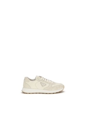 Prada Beige Nylon Low Top Sneakers - EU44/US11