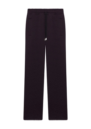 GCDS monogram-jogger straight trousers - Red