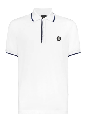 Billionaire contrasting-trim polo shirt - White