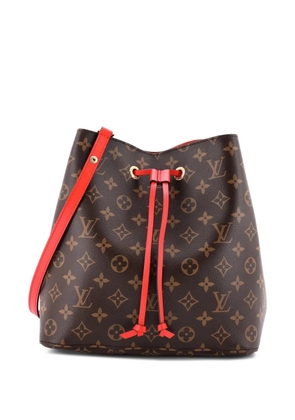 Louis Vuitton Pre-Owned NeoNoe Handbag Monogram Canvas with Leather MM bucket bag - Brown