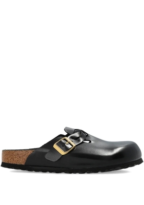 Birkenstock Boston buckle strap mules - Black