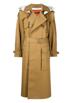 colville oversized trench coat - Brown