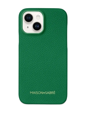 MAISON de SABRÉ Leather Phone Case (iPhone 15) - Green