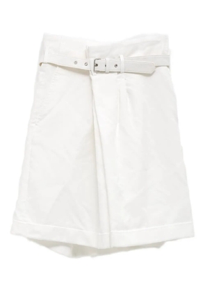 Comme Des Garçons belted shorts - White