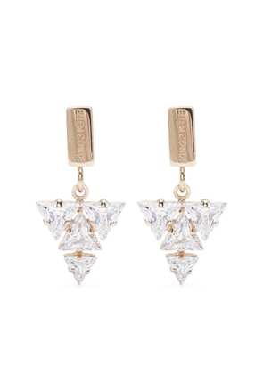 Ellen Conde crystal-charm earrings - Gold