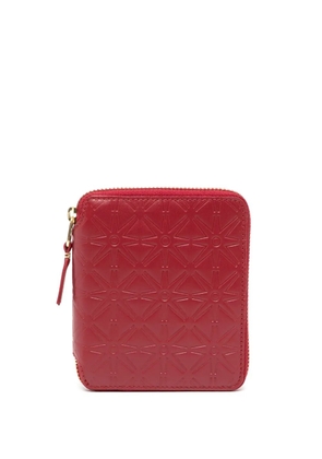 Comme Des Garçons Wallet logo-embossed leather wallet - Red