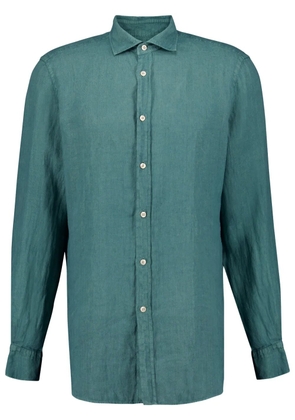Boglioli classic-collar linen shirt - Blue