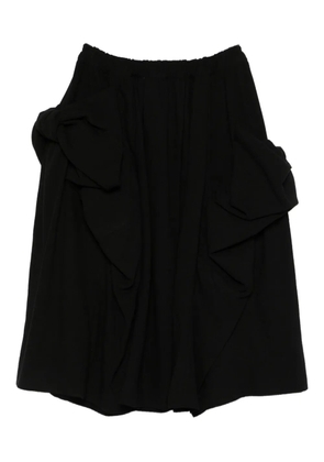 Comme Des Garçons Comme Des Garçons elasticated-waistband midi skirt - Black
