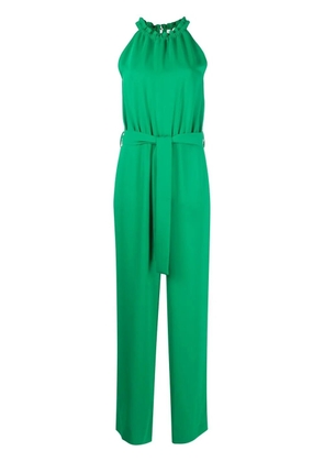 P.A.R.O.S.H. belted halterneck jumpsuit - Green