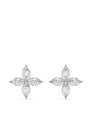Tilla 14kt marquise-cut earrings - Silver