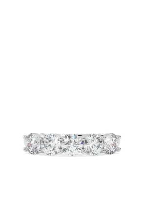Tilla 14K white gold round diamond wedding band - Silver