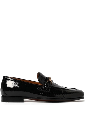 TOM FORD Gigi patent-leather chain loafers - Black