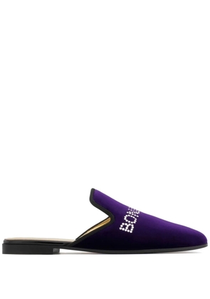 Giuseppe Zanotti Bonjour Nuit velvet loafers - Purple