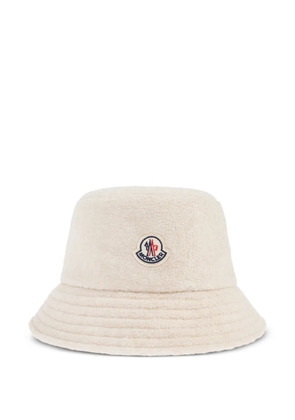 Moncler logo-patch bucket hat - Neutrals