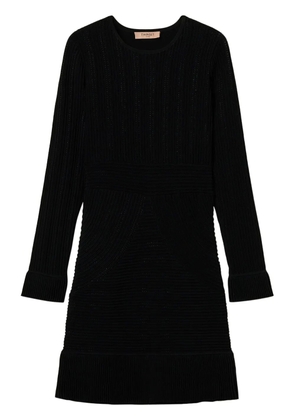 TWINSET long-sleeved mini dress - Black