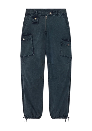 GANNI cargo-pockets trousers - Blue