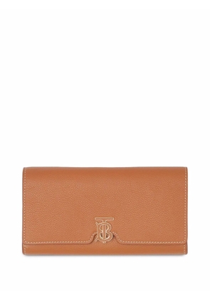 Burberry Monogram-motif continental wallet - Brown