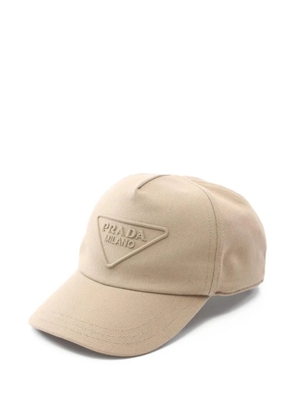Prada Pre-Owned 2020s cotton cap - Neutrals