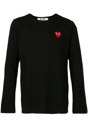 Comme Des Garçons Play logo patch jumper - Black