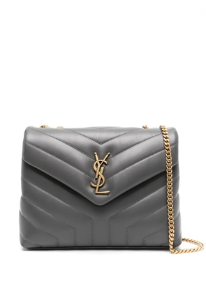 Saint Laurent Loulou logo-plaque shoulder bag - Grey
