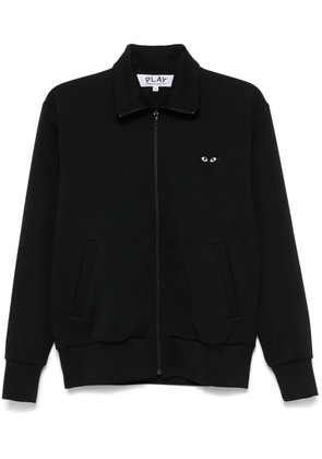 Comme Des Garçons Play heart-print jersey track jacket - Black