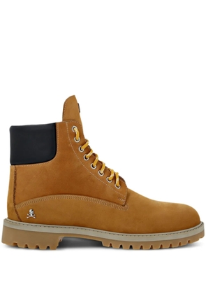 Philipp Plein logo-plaque boots - Neutrals