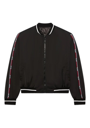 GCDS logo-embellishment bomber jacket - Black