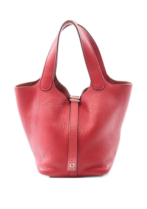 Hermès Pre-Owned 2018 Picotin Lock leather tote bag - Red
