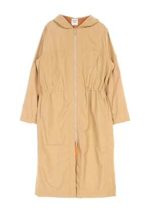 Hermès Pre-Owned 2010s hooded coat - Brown