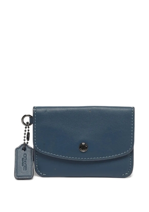 Coach Vintage leather card pouch - Blue