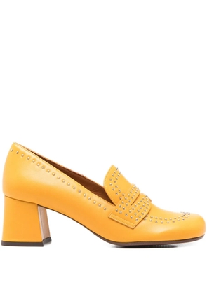 Chie Mihara 60mm studded block-heel pumps - Yellow